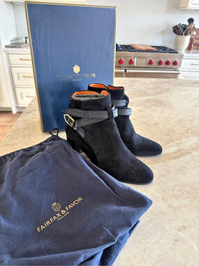 Fairfax & Favor The Kensington Suede Ankle Boot Ankle Boots Black US 7